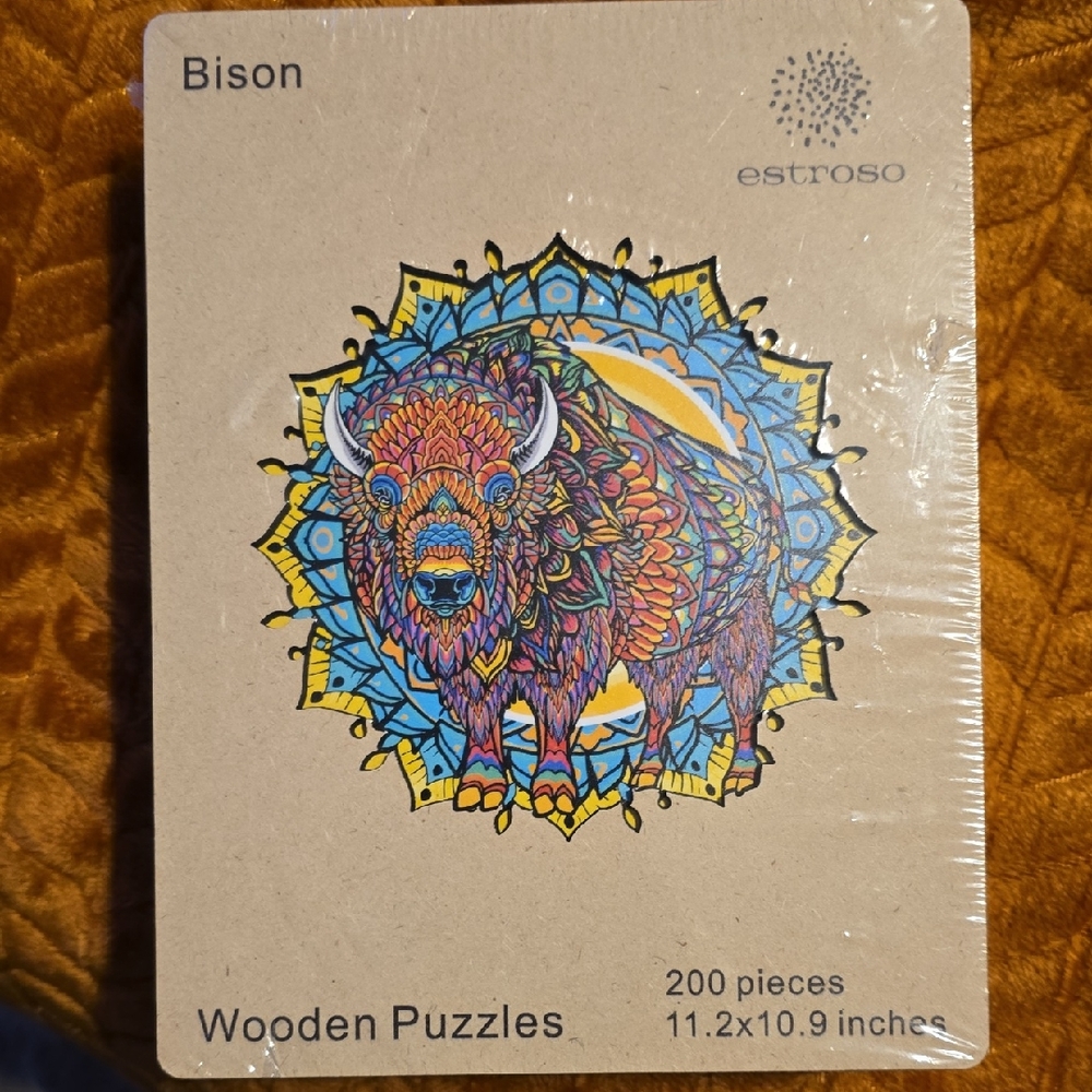 Vibrant Mandala Wooden Puzzle 200 Pieces